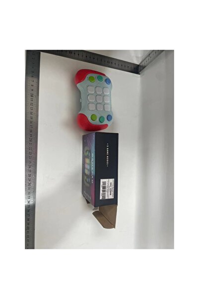 Flippy Jucărie interactivă, consolă Pop It, 6 butoane, 5 moduri, 600 de niveluri, +3 ani, roșu/gri