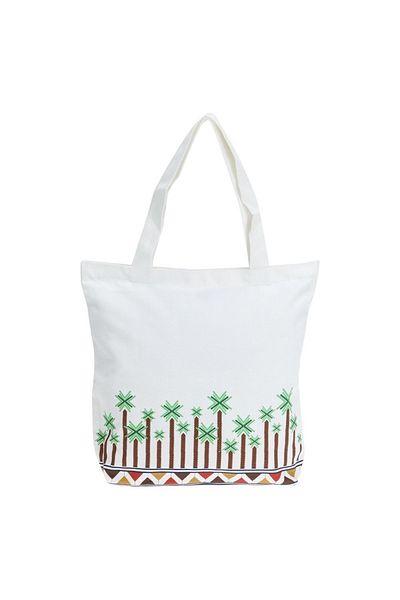 Shababuna X Hnak Palm Tree Canvas Tote Bag TA0002