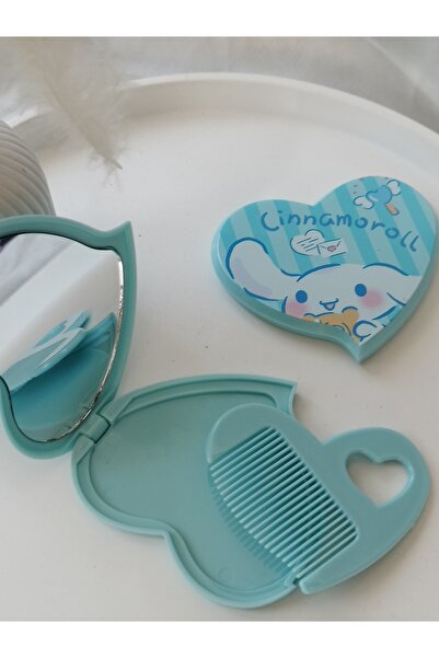 LADYBİRDAKSESUAR Karakterli renkli Çocuk taraklı ayna seti kuurommi sanrio kalp figür