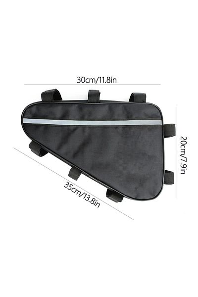 Choice 35x30x20cm Bicycle Triangle Battery Pack Waterproof 210D Oxford Cloth Converted MTB Road Bike Tube F