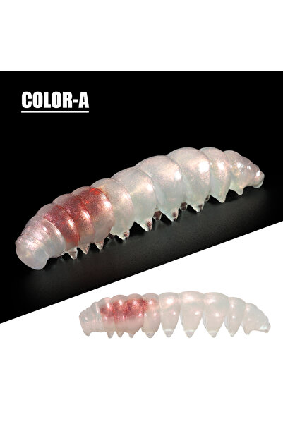 Choice طُعم صيد السمك الناعم سبينبولر بور وورم من كولور-أ، مقاس L-2.8 بوصة (6...