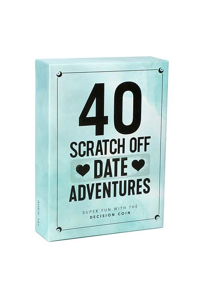 Choice Light Grey 40 Fun and Romantic Scratch Off Date Adventure Ideas Card Game for Boyfriend Wife Husband