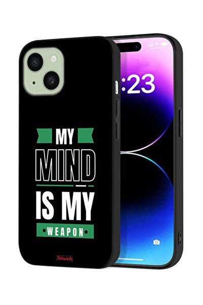 Tolwak Apple iPhone 15 Protective Case Cover My Mind Is My