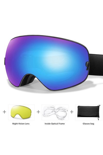 Choice SA4-NV-OA SKI Goggles Anti-Fog Snowboard UV400 Outdoor Sports Snowmobile Ski Mask Men Women glasses