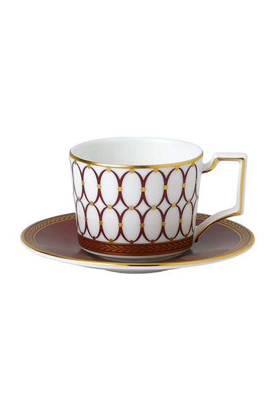 Wedgwood Renaissance Red espresso cup and saucer