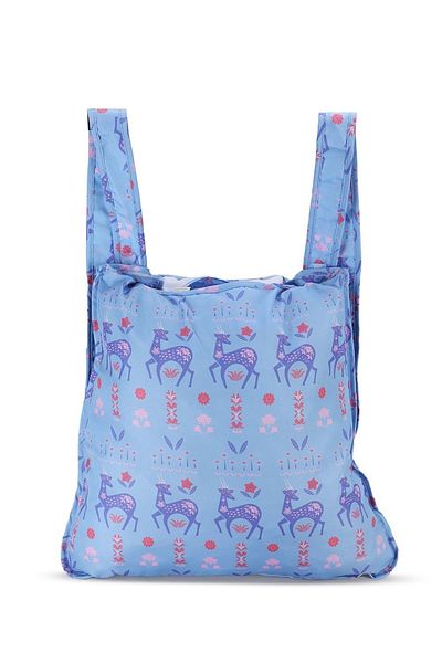 Shababuna X Hnak Foldable Multi-use Bag - Sky blue & Purple