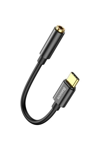 Baseus Adaptor Audio Baseus CATL54-01, USB Type-C - Jack 3.5 mm (Negru)