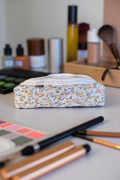 DUCS Flower Patterned Mini Makeup Bag - Mky393