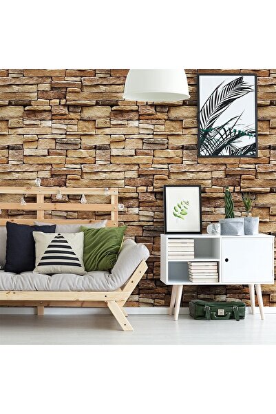 Primo Plus 3D adhesive wallpaper with brick design