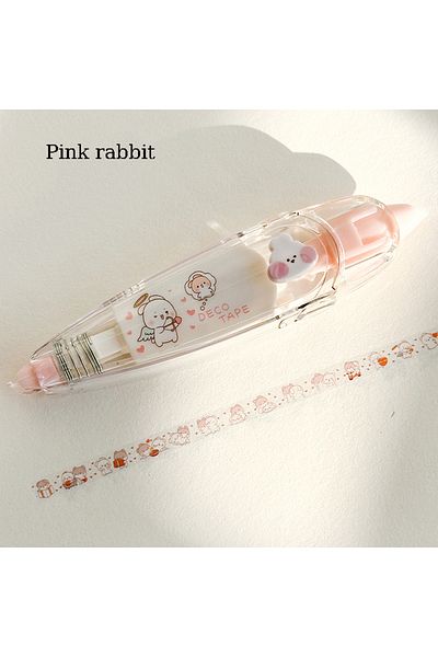 Choice rabbit 1pc cute DIY patterned decorative Design Correction Tape - Perfect for Decorating Diaries and