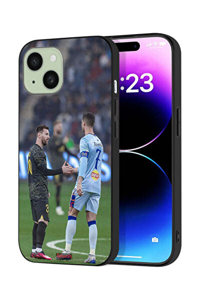 Tolwak غطاء حماية لجهاز آيفون 15 من آبل ميسي ورونالدو