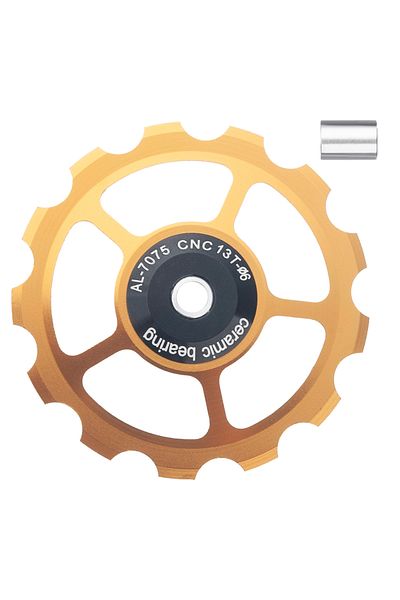 Choice golden 13T SENSAH MTB Bicycle Rear Derailleur Jockey Wheel Ceramic Bearing Pulley AL7075 CNC Road Bi