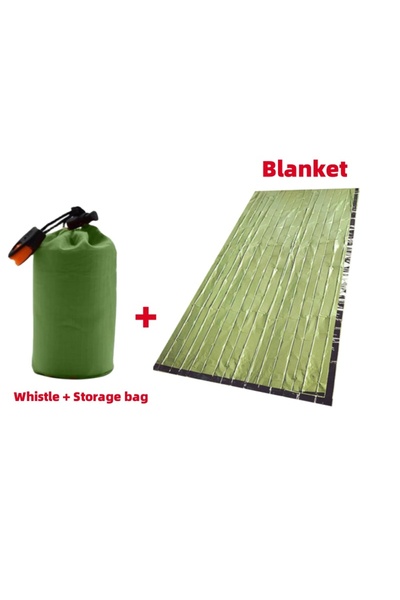 Choice green Emergency Sleeping Bag, Mylar Emergency Blanket, Waterproof Ligh...