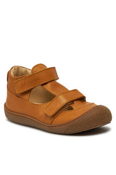 Naturino Boy Sandals yellow NATURINO-2013359 01 PUFFY NAPPA HONEY ZUCCA S
