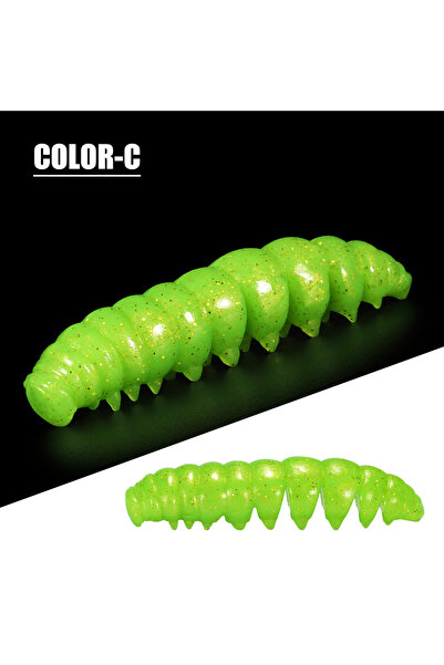 Choice طُعم صيد السمك الناعم سبينبولر بور وورم من كولور-سي S-2in (11 قطعة) طُ...