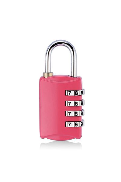 Choice TI-314UH-R Mini Lock Resettable 4 Dial Digits Code Number Password Combination Padlock Travel Securi