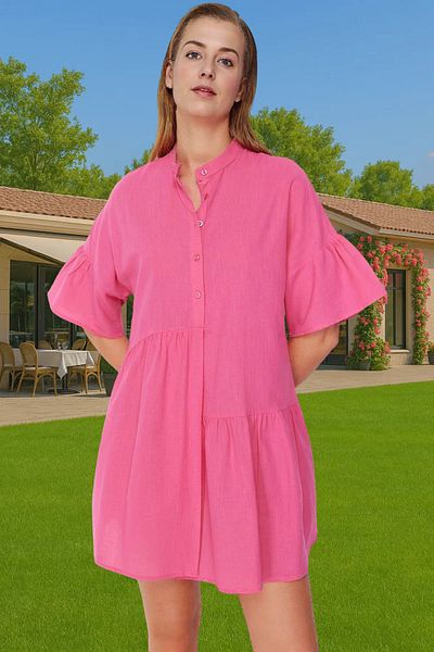PayBuy Women's Cotton Mini Beach Dress Loose Fit Summer Outfit High Quality Premium Quality Stylish Appearance