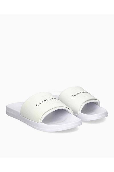 Calvin Klein Logo Slippers Ym0ym00361 Ybr Men's Slippers Ym0ym00361