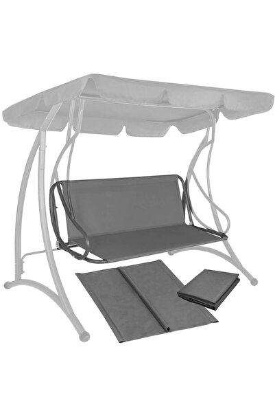 OEM Canvas cover for garden swing, seat and backrest, 110x90cm, dark grey