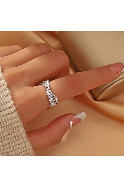 Ayzen Adjustable zircon ring