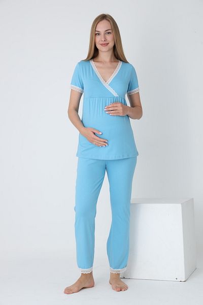 Miss Dünya Lissa Maternity and Pregnant Pajamas Set Suitable for Breastfeeding