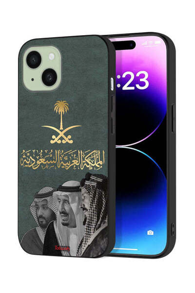 Tolwak غطاء حماية لجهاز آيفون 15 من آبل الملك سلمان وعبد العزيز ومحمد