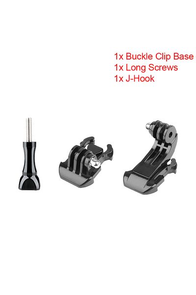 Choice B J Hook Quick Release Mount Base Screw For GoPro Hero 12 11 10 9 8 7 6 5 SJCAM Insta360 X2 X3 DJI .