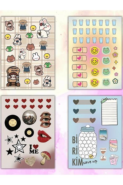 Mielibon DIY Sticker Book 16 Pages |   600+ Stickers