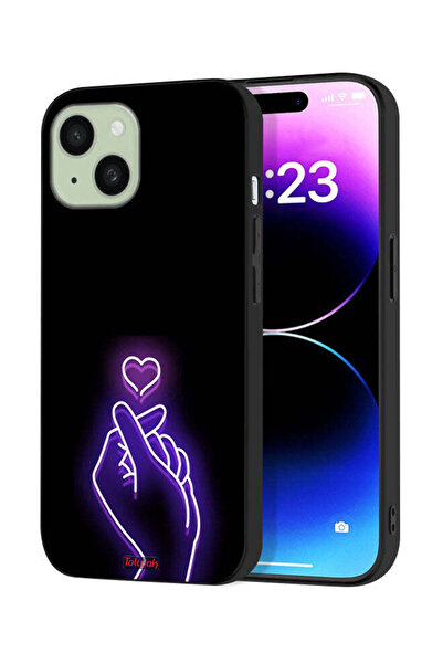 Tolwak غطاء حماية لجهاز Apple iPhone 15 بتصميم قلب صغير