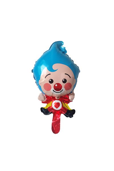 Disney 18inch style-2 10pcs Mini Cartoon Clown Foil Balloons Clown Birthday Party Decoration Supplie Baby S