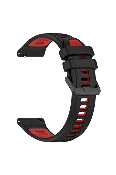 Choice 20mm Black Red Soort Strap Silicone Watch Band 22mm 20mm For TicWatch ...