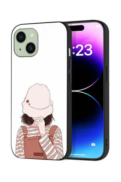 Tolwak غطاء حماية لجهاز Apple iPhone 15 مع غطاء للوجه من خلال قبعة