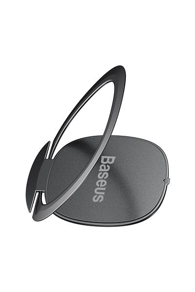 Baseus Black Baseus Finger Ring Holder Stand Grip 360 Degree Rotating for Mobile Phone Car Magnetic Mount P