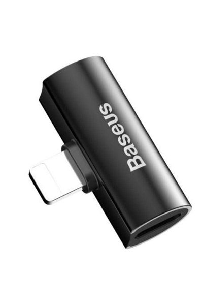 Baseus Adaptor Baseus L46, Lightning - 2 x Lightning (Negru)