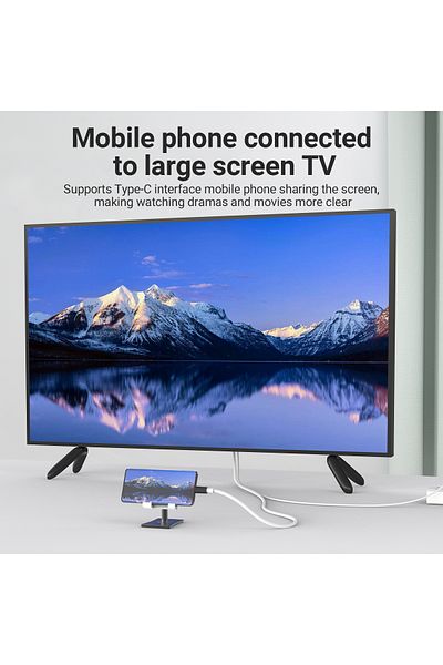 Choice black 4K30Hz Type C to HDMI Cable USB to HDTV Adapter with USB 5V Power Supply With For Nintendo Swi