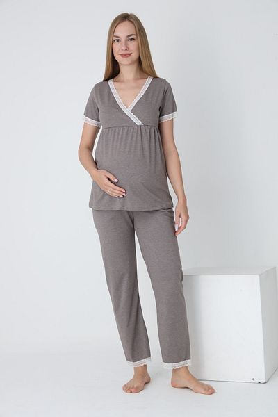 Miss Dünya Lissa Maternity and Pregnant Pajamas Set Suitable for Breastfeeding