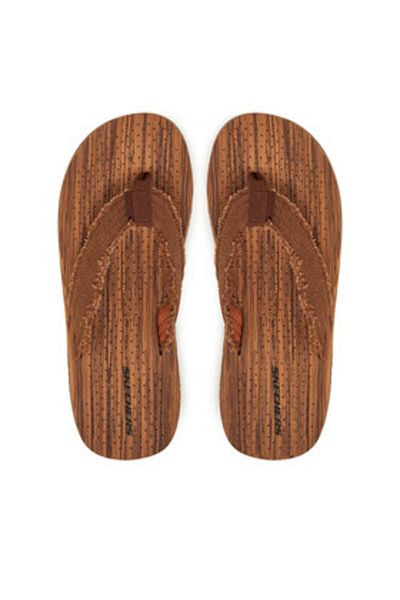 SKECHERS Men's Flip-Flops Brown SKECHERS-205098 BRN