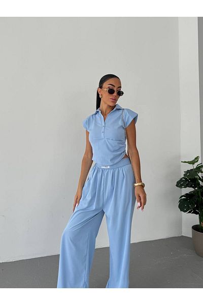 LOKADI Women's Sleeveless Padded Dubai Fabric 2 Piece Set