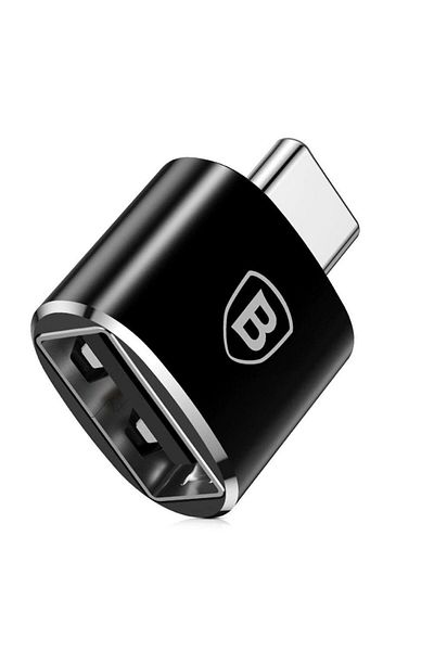 Baseus Adaptor Baseus Mini CATOTG-01, USB 3.0 - USB Type-C, 2.4 A max (Negru)
