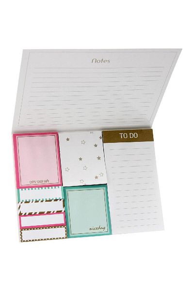Roco Trendy Self-Stick Notes – Vibrant Sticky Notepads for Home, Office & School