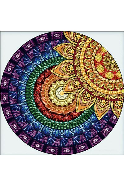 Choice Circular Mandala DIY Circular Mandala 5D Special Shape Diamond Art Kits for Beginners, Diamond Art P