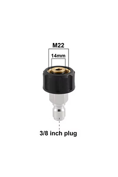 choice2 A Tool Daily Pressure Washer Adapter Set Quick Connect Kit M22 14mm/1...