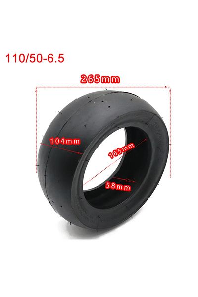 Choice 110 50-6.5 tubeless 110/50-6.5 Highway Slick Tire Tubeless Vacuum tyres 90/65-6.5 For Scooter Mini
