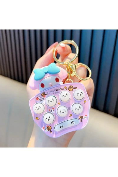 Miniso 4 Sanrio Hello Kitty Game Console Mini Handheld Whack-a-mole Mini Decompression Game Console Childr.