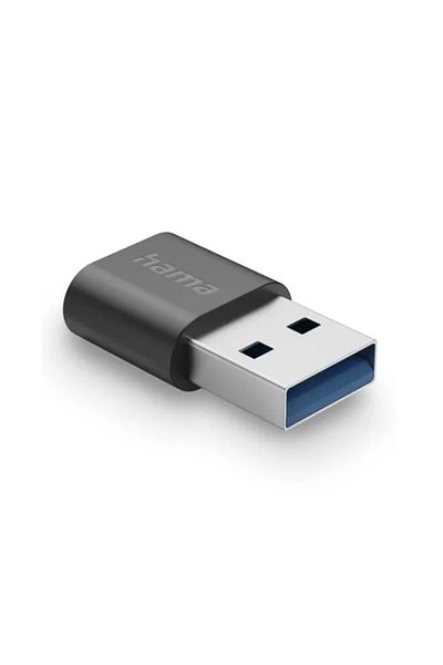 Hama Adaptor Hama, USB-A la USB-C, 10 Gbit/s (Negru)