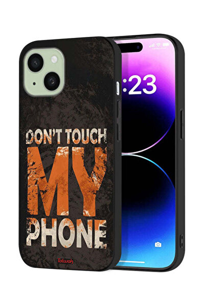 Tolwak Apple iPhone 15 Protective Case Cover Do Not Touch My Phone