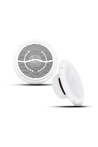 Choice مكبر صوت هيرديو 6.5 بوصة أبيض، مكبرات صوت بحرية ثنائية الاتجاه 120 واط...