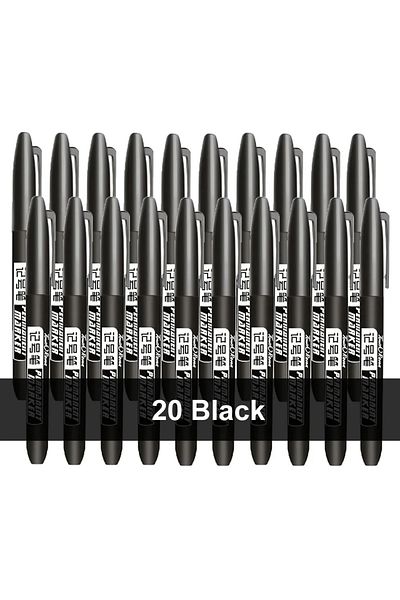 Choice Lavender 1/6/9/20PCS Permanent Marker Pen Manga Drawing Markers Black Blue Red Waterproof Ink Sketch