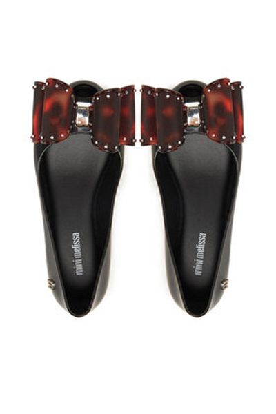 Melissa Balerini negri pentru fete MELISSA-M 35966 BC921 NEGRU/COAIE DE BRĂȚESCĂ