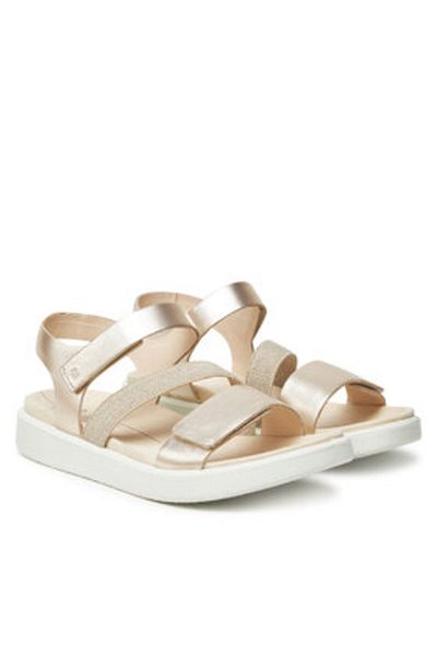 Ecco Sandale aurii pentru femei ECCO-27371301688 PURE WHITE GOLD